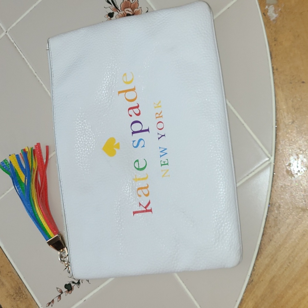kate spade Extra Large PRIDE wristlet.  Pre-loved--Limited Edition!  8 X 11'